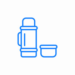 thermos cup icon sign vector
