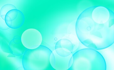 Abstract green bokeh light background