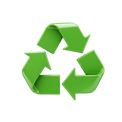 Obraz premium Green Recycle Symbol Icon