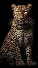 Obraz premium leopard, cat, animal, wildlife, jaguar, wild, predator, mammal, feline, nature, zoo, spots, big cat, carnivore, panthera pardus, spotted, fur, safari, hunter, dangerous, big, amur, white, jungle, anim