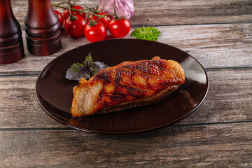 Roasted duck breast fillet meat