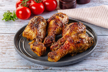Baked chicken drumsticks with spices