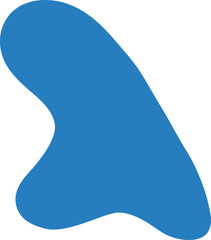 Abstract Freeform Shape With Wide Diagonal Curve