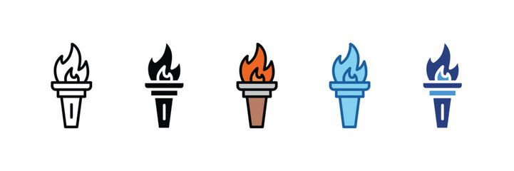 Torch  Icon Element For Design