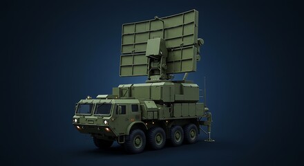 Radar system on transport truck