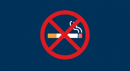 Obraz premium No smoking symbol graphic