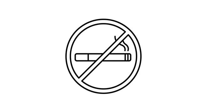 No smoking symbol icon