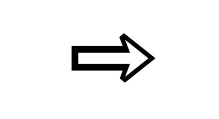 Arrow pointing right symbol