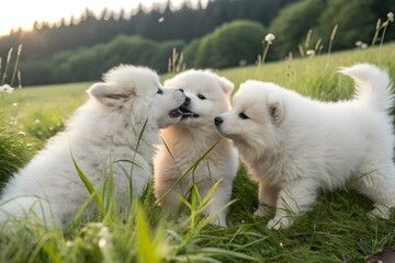 Fluffy puppies