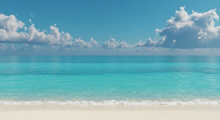 Tropical beach seascape