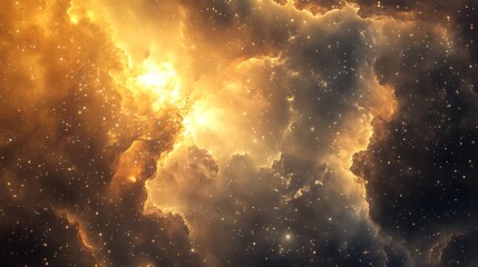 Abstract celestial swirls of light and color