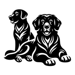 Abstract Black Design Element with Intricate Details Possibly a Logo or Decorative Shape