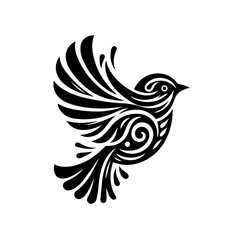 Monochrome Vector Design Element for Creative Projects Likely a Shape or Icon in Black