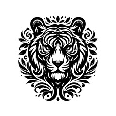 Detailed Dog Illustration in Black Ink Style Perfect for Pet Related Designs and Projects