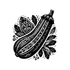 Abstract Black Design Element with Geometric Shapes for Creative Projects and Backgrounds