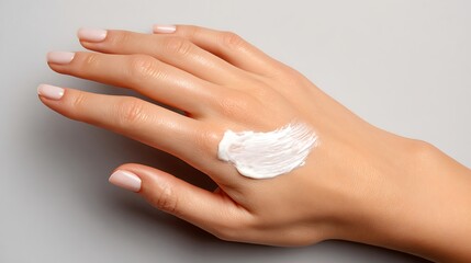 Cream on Hand for Beauty Treatment