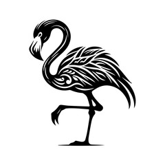 Simple Black and White Vector Graphic Design Element