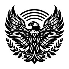 Black Monochrome Vector Design for Graphic Use