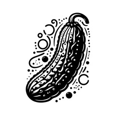 Abstract Vector Design with Black Elements for Creative Projects and Graphic Design