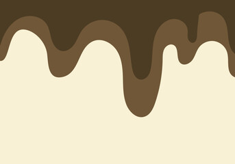 Fondo de chocolate derritiéndose en fondo claro