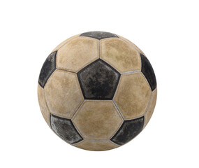 Old Soccer ball isolated on transparen png