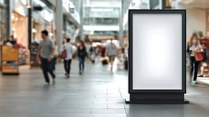 Blank Poster in Mall