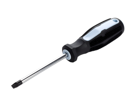 Torx screwdriver on a black background