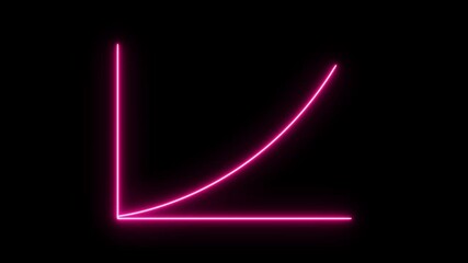 abstract business down to up arrow animation. neon business growth arrow animation. Neon business growth concept animated. 4k video