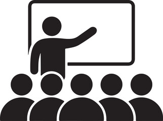 Training seminar icon. Illustration vector
