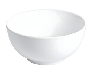 Simple white bowl studio product shot