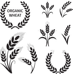 Wheat Laurel Wreath SVG Bundle