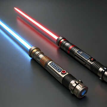 realistic laser set for jedi knights futuristic