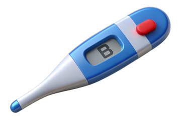 digital thermometer isolated on white