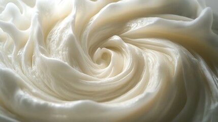 Whipped cream closeup