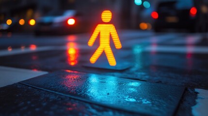 Traffic lights adapting via AI and pedestrian flow