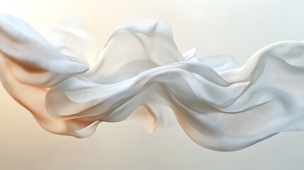 White fabric drape