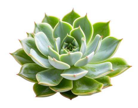 Echeveria succulent rosette on black background