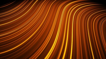 Weave lines. Abstract background. 3d render. Network connection structure.