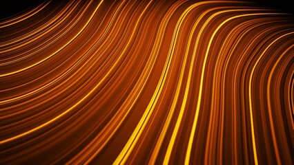 Weave lines. Abstract background. 3d render. Network connection structure.
