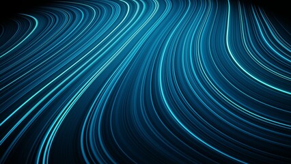 Weave lines. Abstract background. 3d render. Network connection structure.