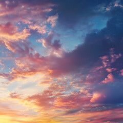Obraz premium Beautiful sky hues over silent neighborhood road high resolution picture