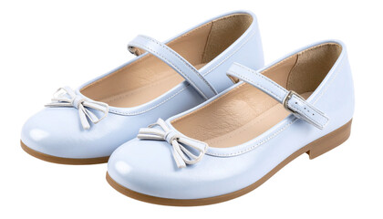 Naklejka premium Mary Janes shoes with classic rounded toes and strap across the instep