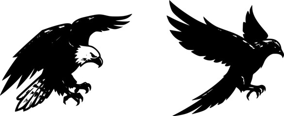 Fototapeta premium Eagle Logo,Bird Logo,Animal logo,Vector Logo Template 