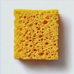 Fototapeta premium sponge cleaning texture isolated bright surface top view sharp detail