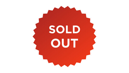 Sold out Authentic sticker design. Graphic stamp cutout