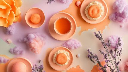 Artistic wave design in pink and purple hues high resolution picture