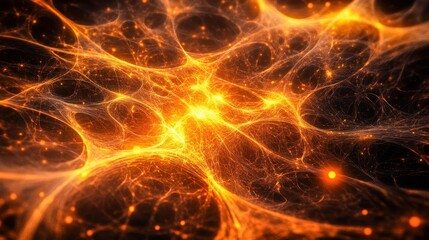 Obraz premium subterranean glowing cave network