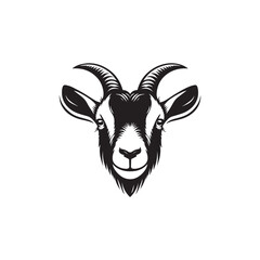 vector illustration of a goat