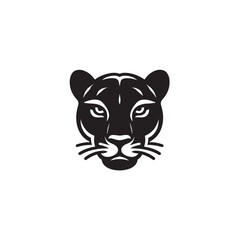 vector illustration of a panther face