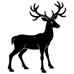 deer silhouette vector